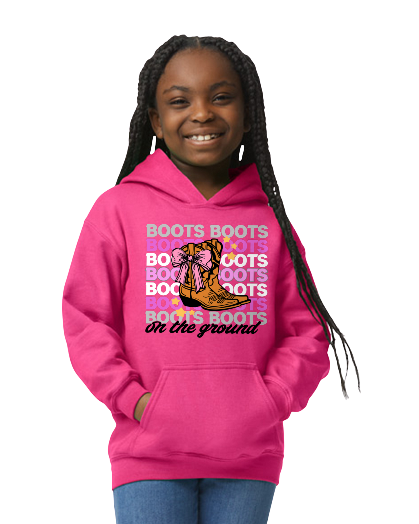 Youth boots on the ground